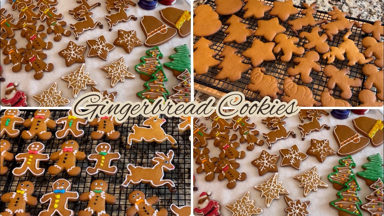 كوكيز الزنجبيل مع طريقة عمل الايسنغ Gingerbread Cookies