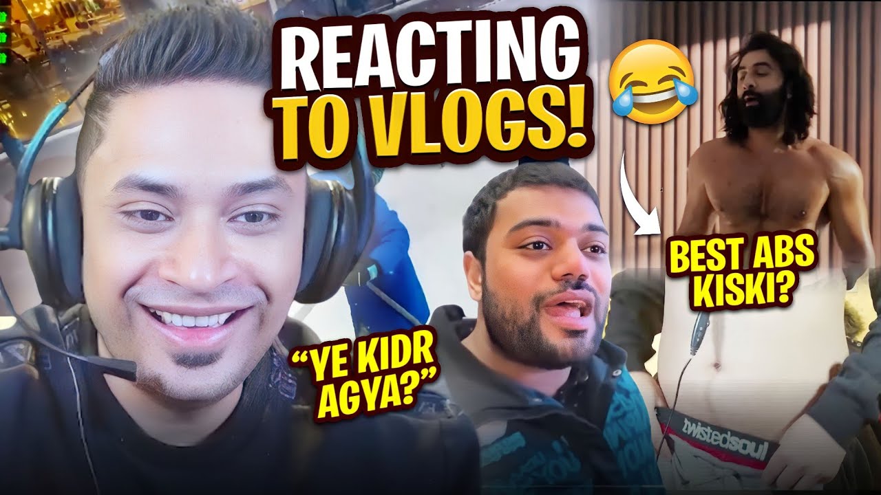 REACTING TO VLOGGERS #11 - RANBIR KAPOOR ABS OR MINE ? 😂 DUCKY BHAI SNOW VLOG 🌨️ MRJAYPLAYS