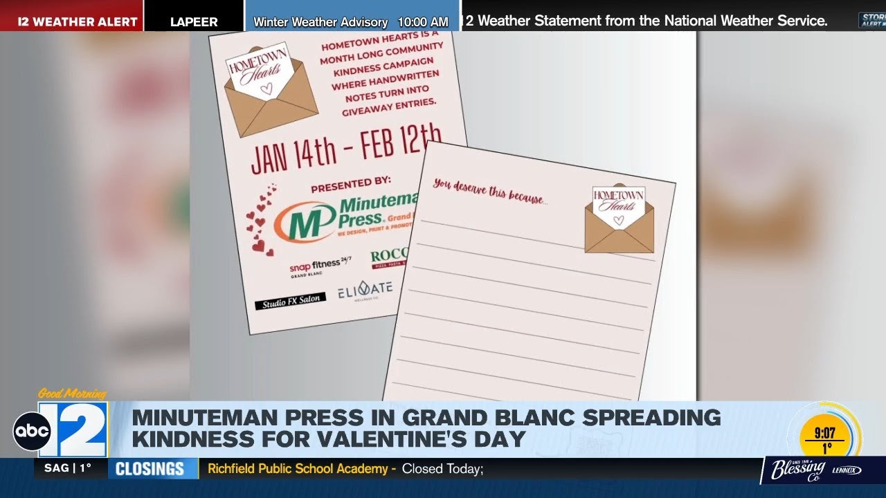 Print shop in Grand Blanc's 'Hometown Hearts' initiative