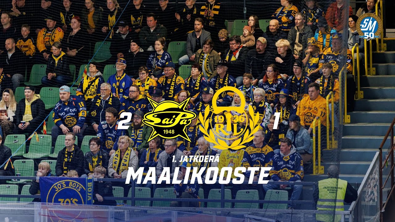 Maalikooste SaiPa–Lukko 21.4.2025 – 6. välieräottelu