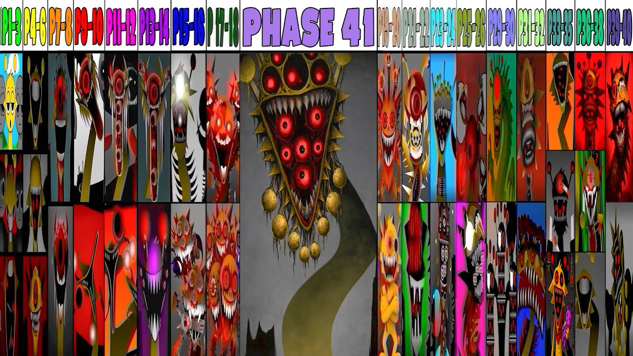 Incredibox Sprunki Mix: Phase 1 VS Phase 2 VS Phase 3-5 VS Phase 7-8 VS Phase 1-41 NEW GGTP