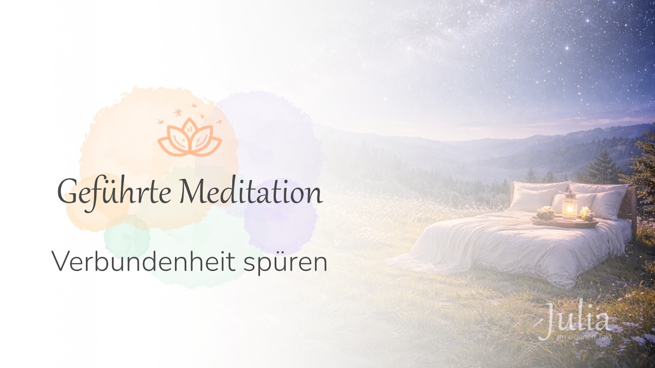 Verbundenheit spüren – Kurze Abendmeditation | Einschlafen auf der weichen Wiese | Im eigenen Takt