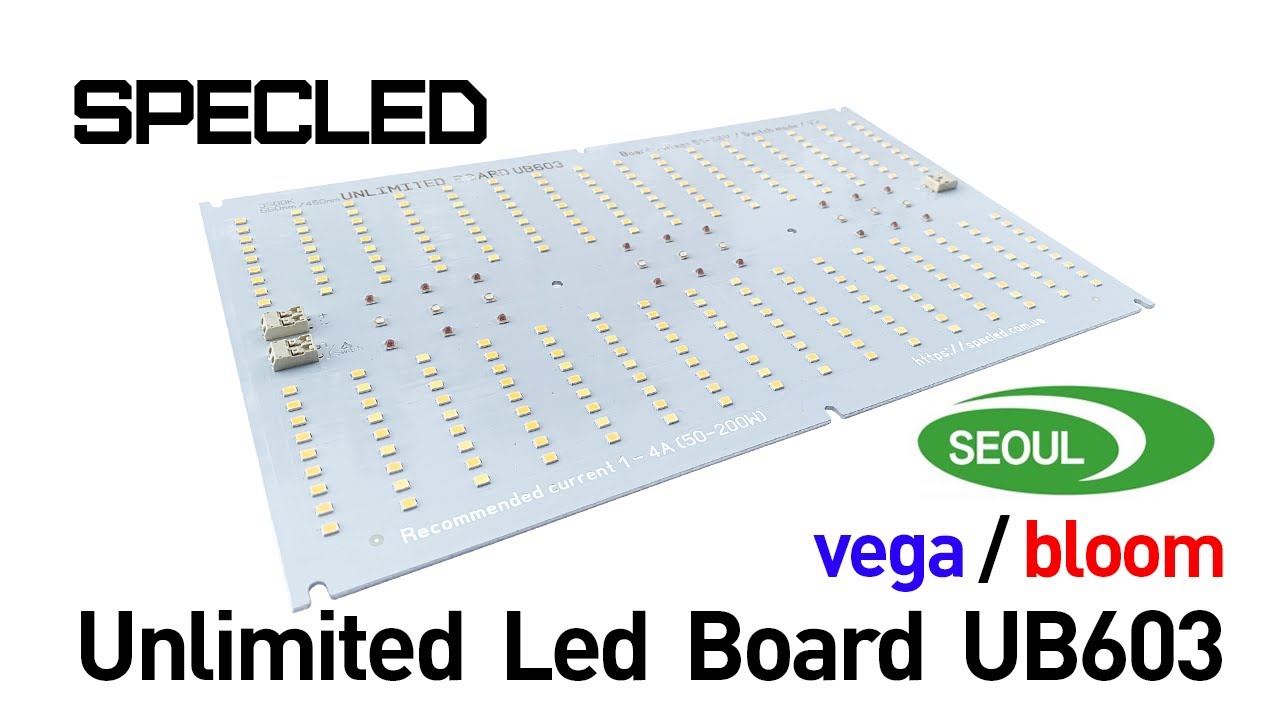 Review of the updated LED module for plants Unlimited UB603 (quantum board)