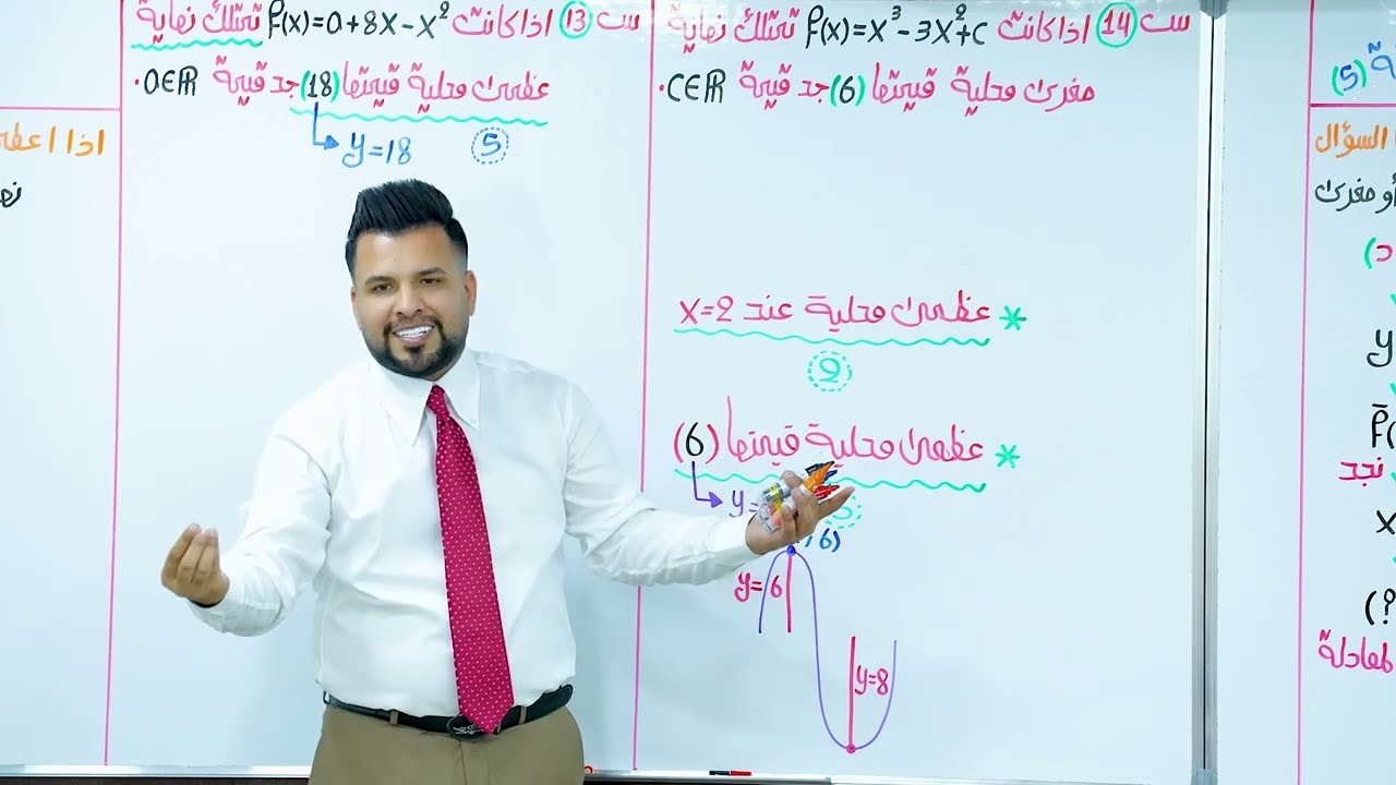 الفصل الثالث / التفاضل / ايجاد قيم الثوابت 5