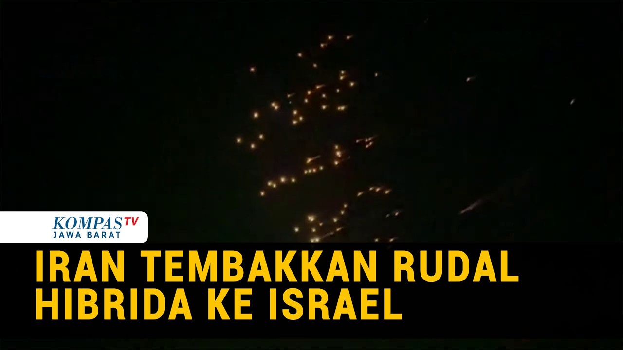 Langit Israel Bercahaya, Serangan Rudal Hibrida Iran Melintas di Tepi Barat