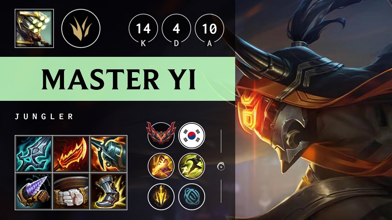Master Yi Jungle vs Pantheon - KR Grandmaster Patch 25.12