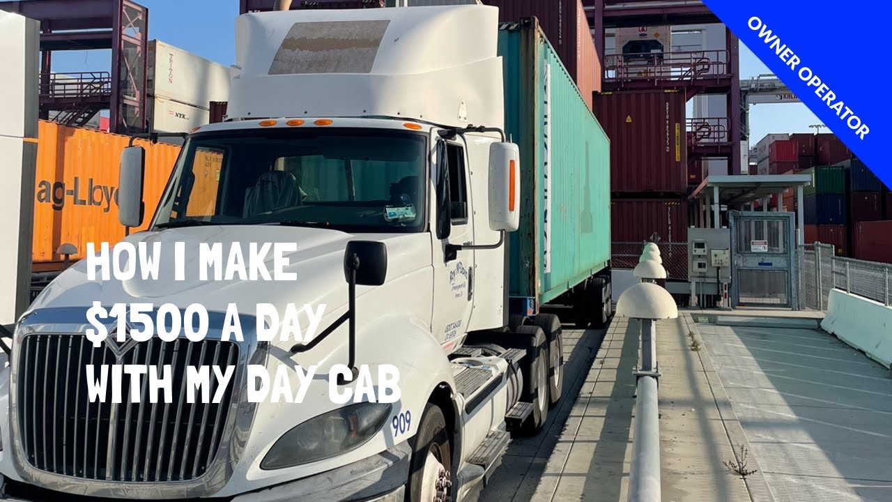 Trucking | How I Made $1500 A Day | Local Owner Operator | Hauling Containers | In My Day Cab