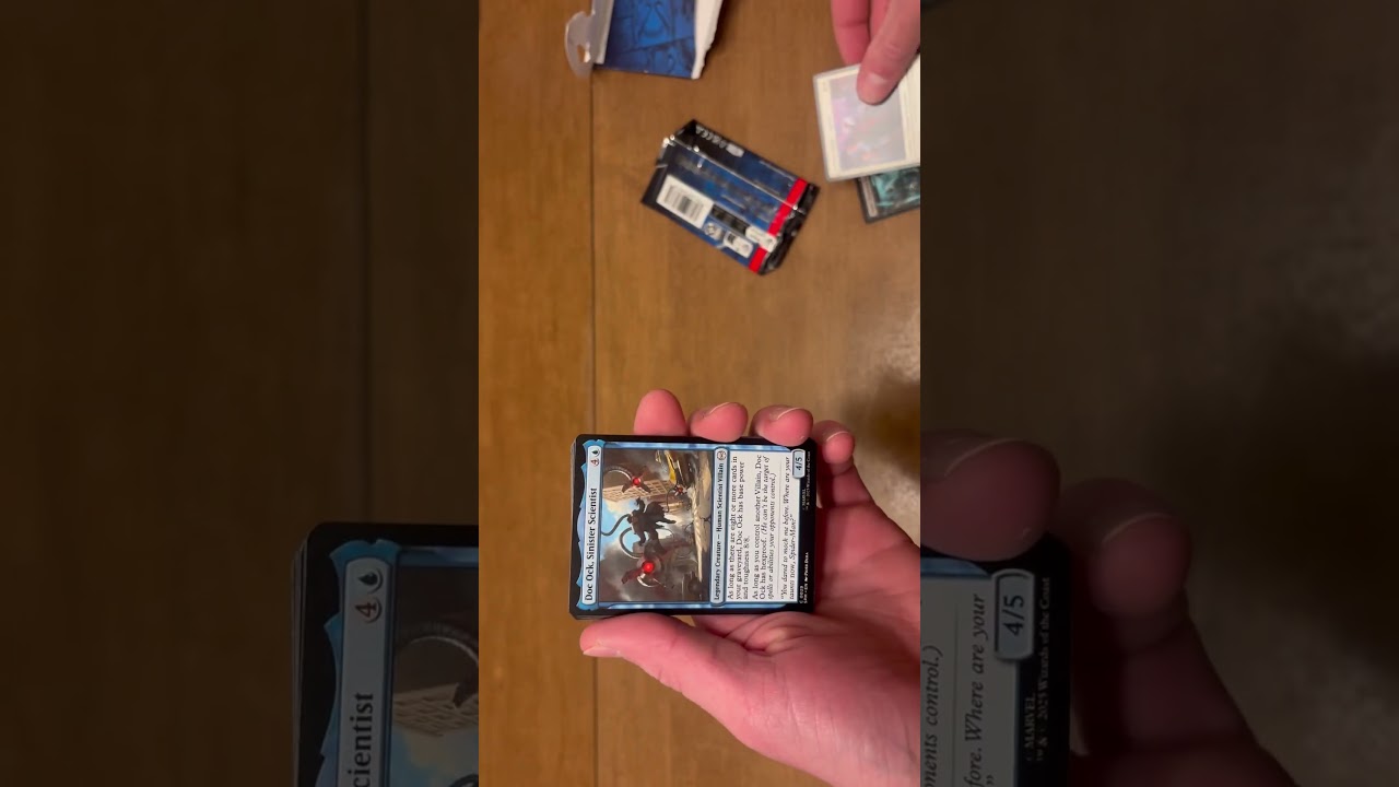 Spider-Man Magic The Gathering booster pack rip 