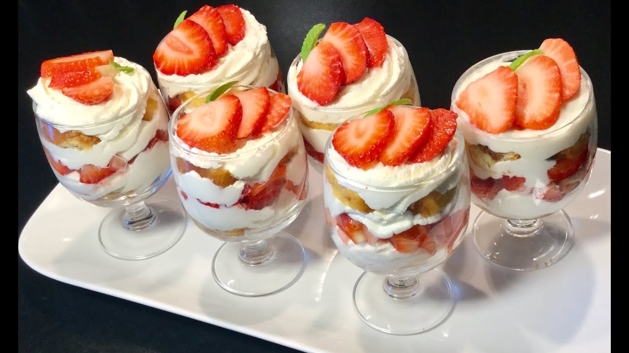 LES VERRINES EXPRESS À LA FRAISE RECETTE SPÉCIALE RAMADAN