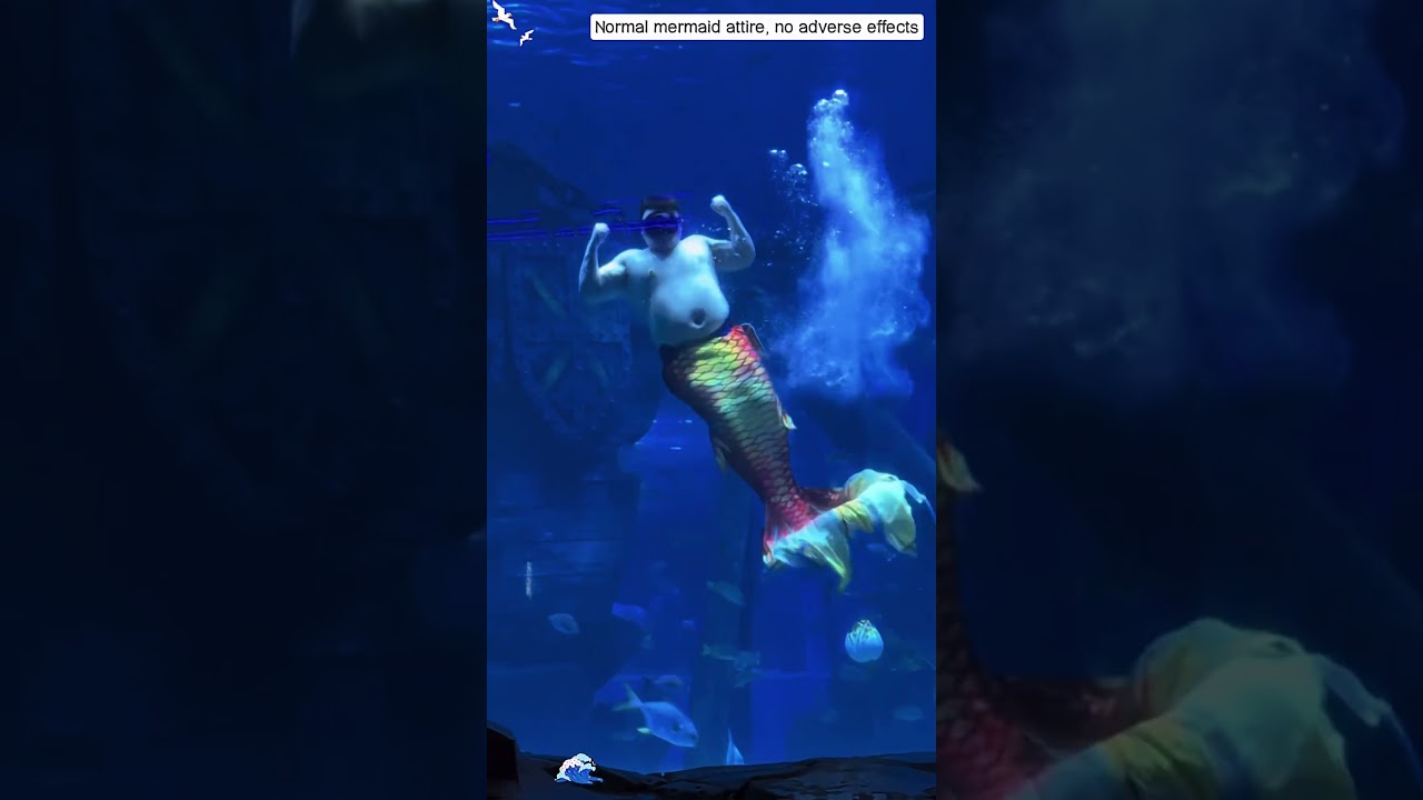 Funny chubby mermaid🤣🤣🤣#funny #chubby #mermaid #prank #funnyvideo