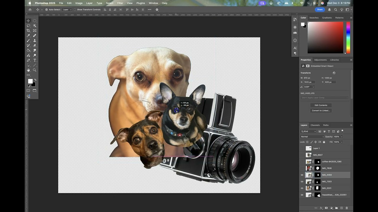 Photoshop Collage Background