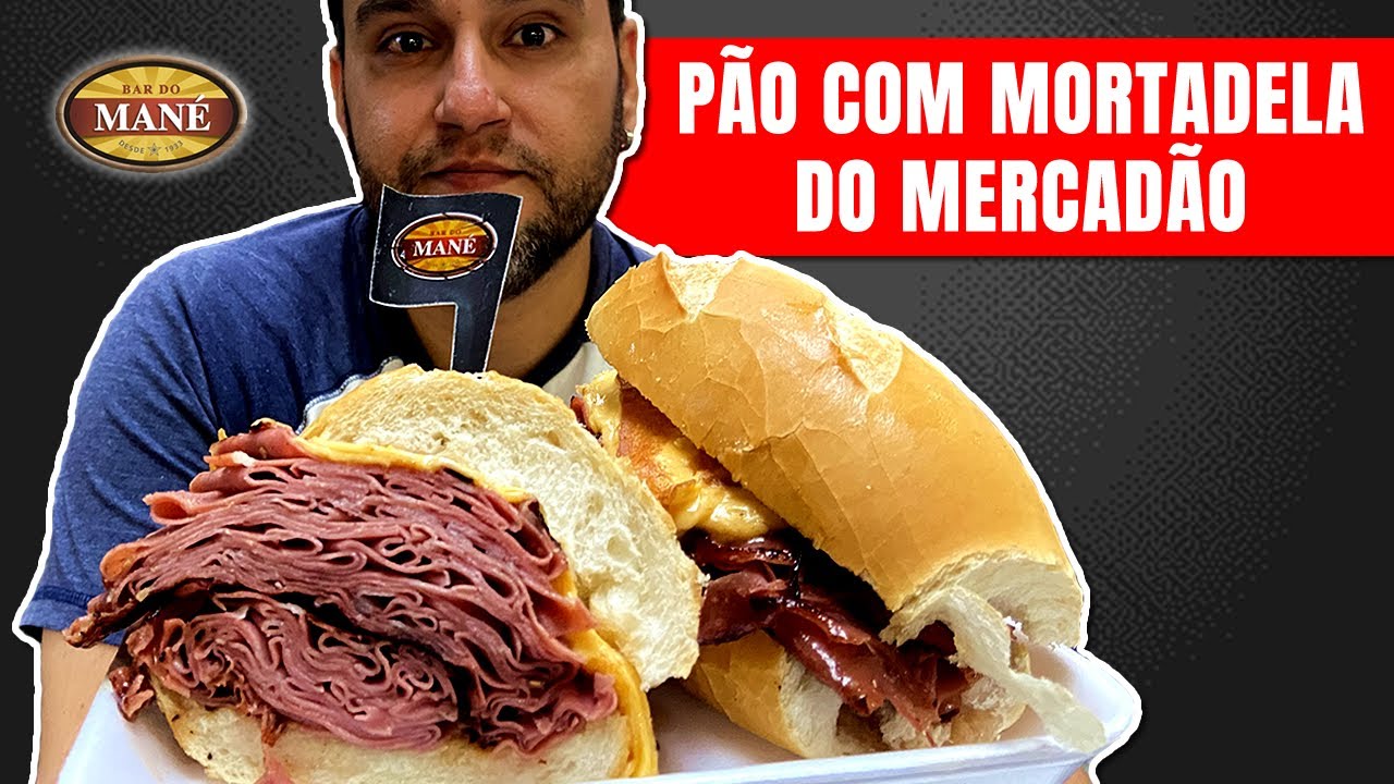 SANDUÍCHE DE MORTADELA DO MERCADÃO DE SÃO PAULO + PASTEL DE BACALHAU