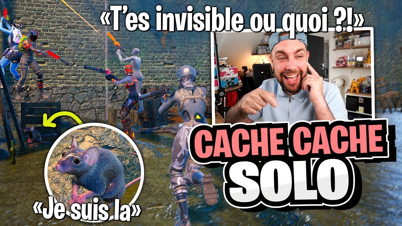Je suis caché en RAT dans ce cache-cache solo (je marche comme un PNJ c’est trop drôle)