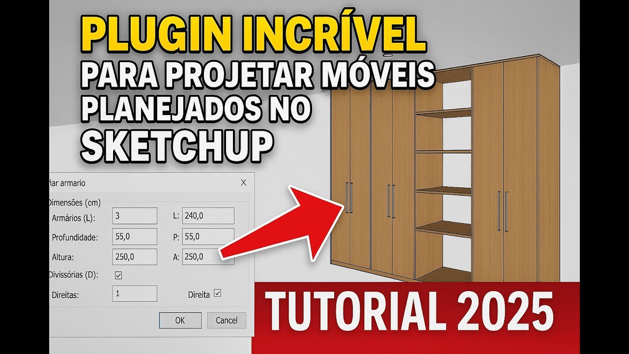 Plugin Incrível Para Projetar Móveis Planejados no SketchUp | Tutorial 2025