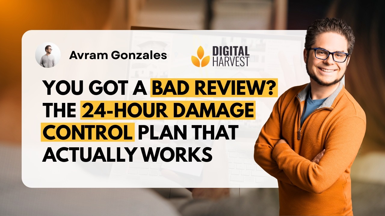 You Got a Bad Review? The 24-Hour Damage Control Plan That Actually Works