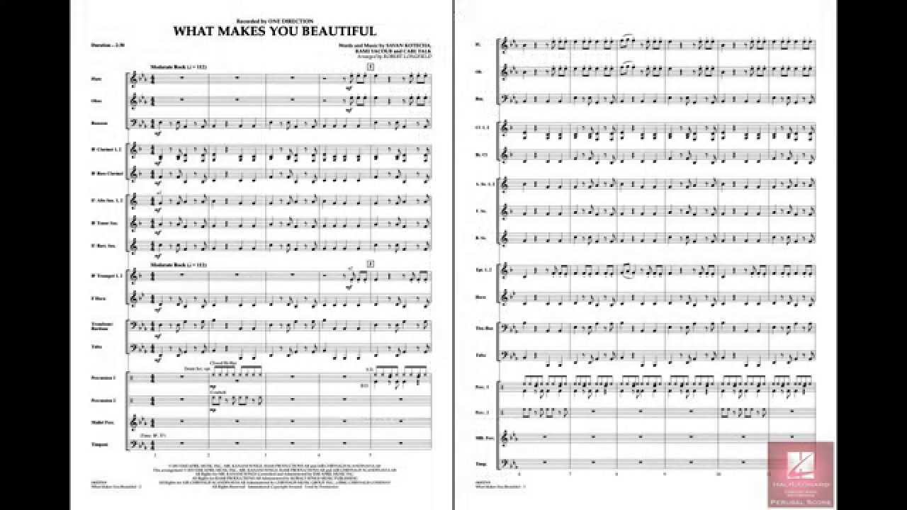 What Makes You Beautiful arranged by Robert Longfield