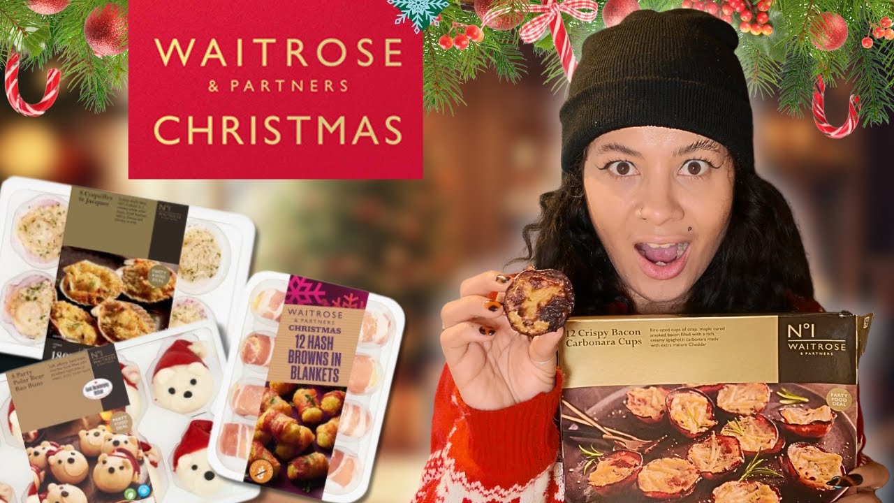 Я попробовала самую безумную еду для рождественской вечеринки из Waitrose!! Она лучше, чем M&S?!