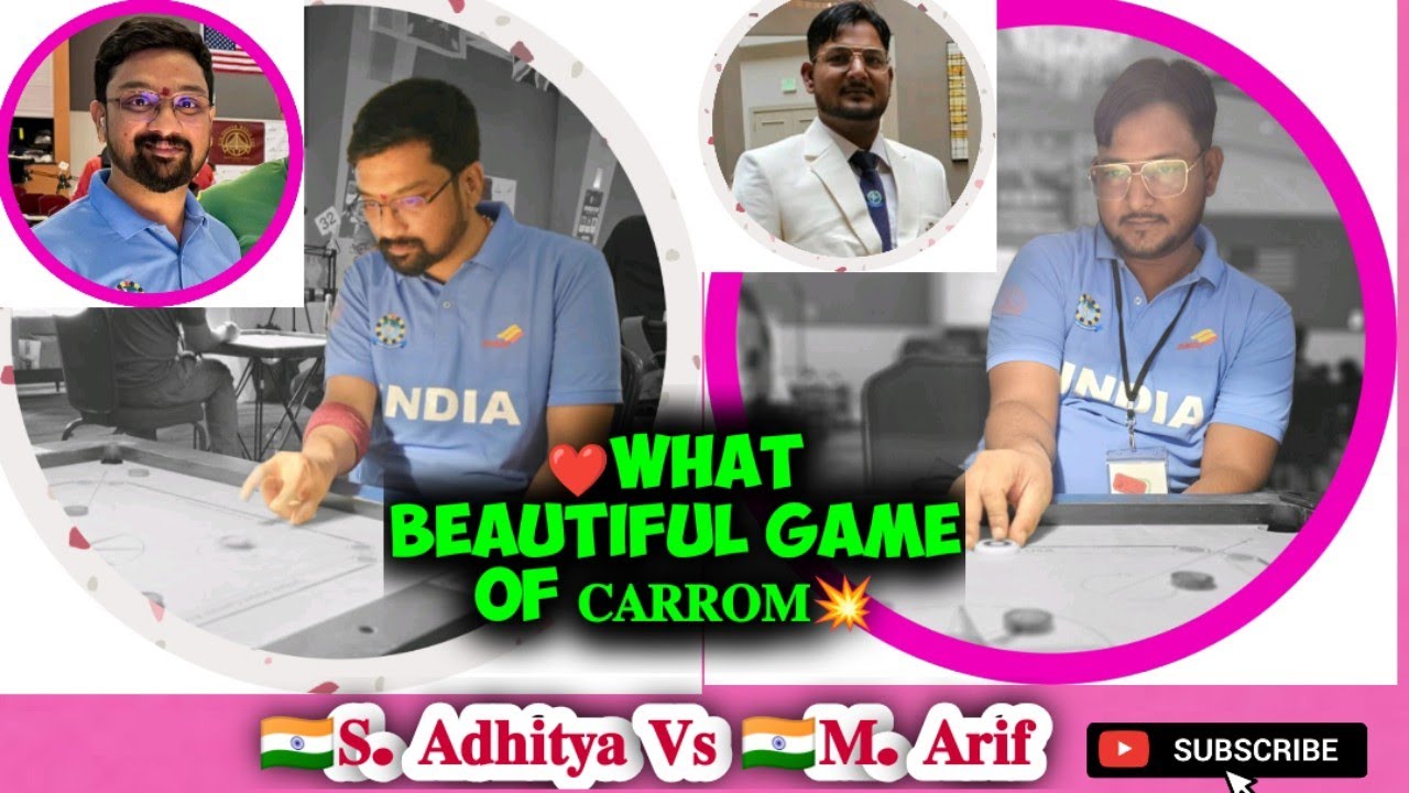 S. ADITHYA Vs M. ARIF what a contest shocking end @Legendcarromlive
