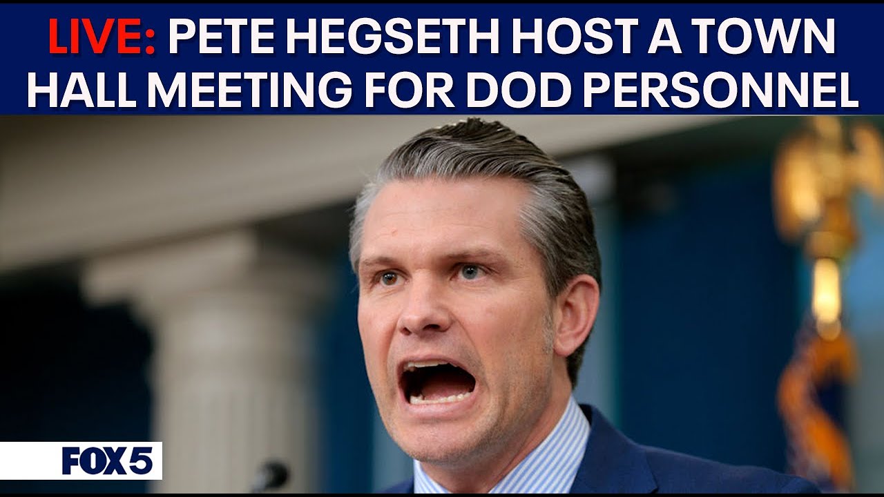 LIVE: Pete Hegseth hosts a townhall for Department of Defense personnel