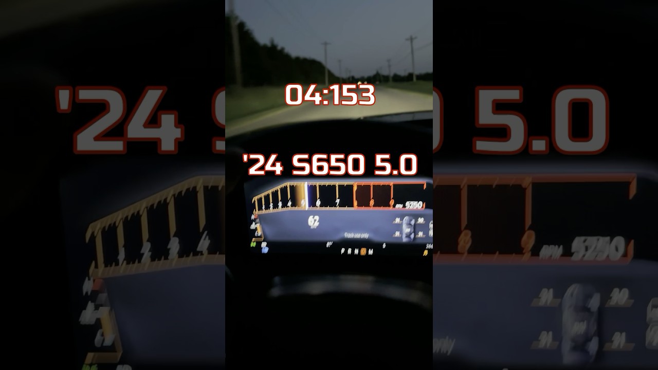 2023 Mustang GT S550 5.0 VS 2024 Mustang GT S650 5.0 | 10 SPEED | 0-60 Comparison (Closed Course)