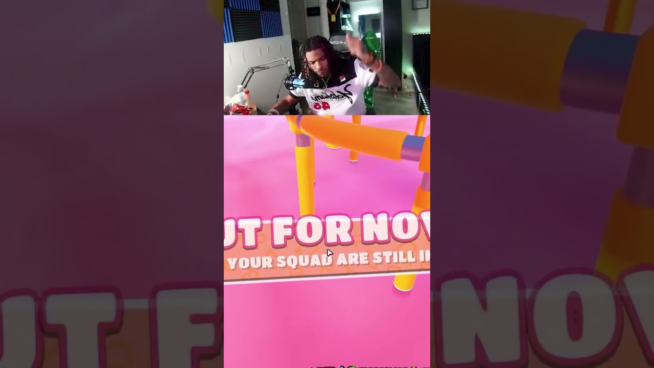 KENNYHOOPZ BREAKS HIS CAMERA PLAYING FALL GUYS #shorts #fallguys #rage #kennyhoopz