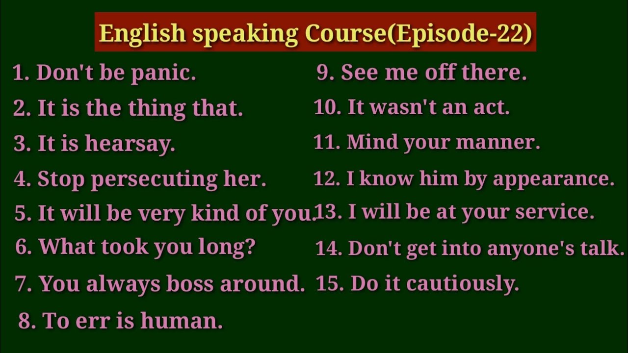 Episode-22, Rohingya English Speaking Course