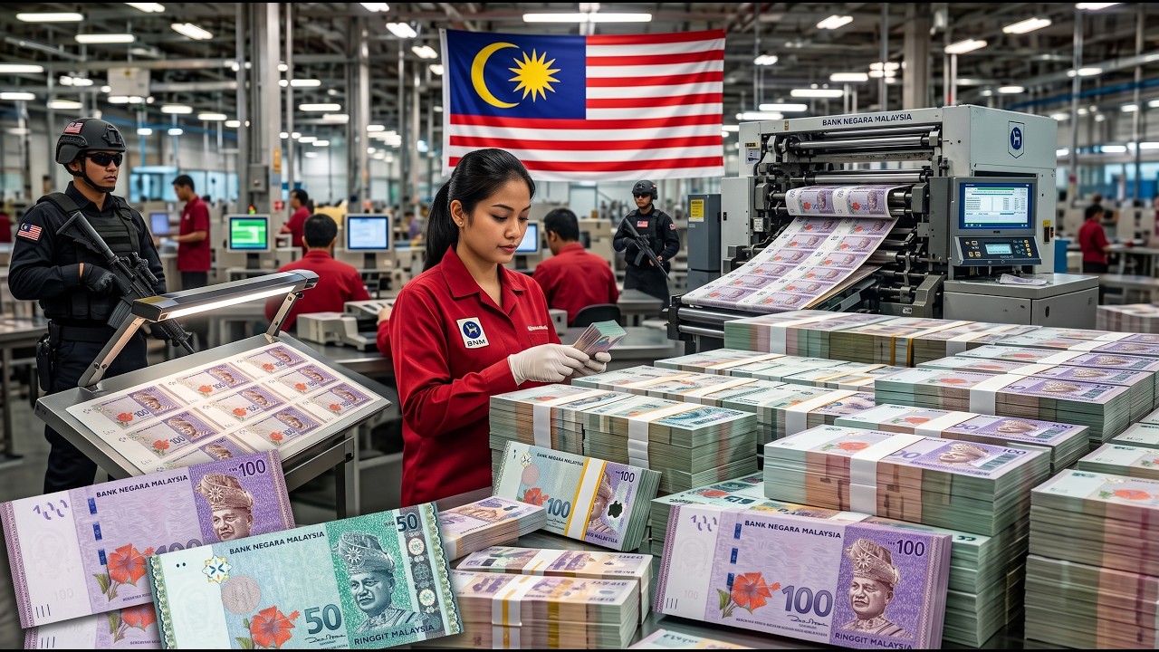 Inside Malysia's Money Printing Factory | How Ringgit Notes Are Made (full Process)
