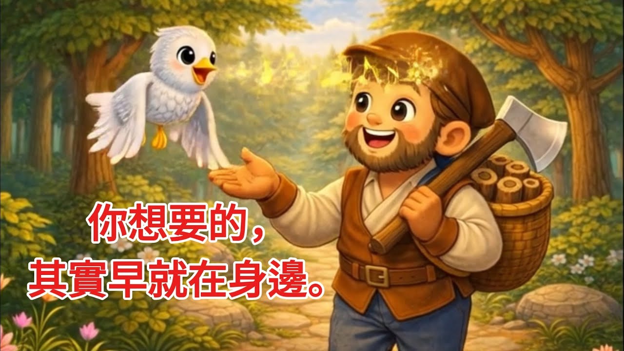 【寓言故事】你想要的，其實早就在身邊｜樵夫與銀鳥What You’re Looking For Is Already Beside You