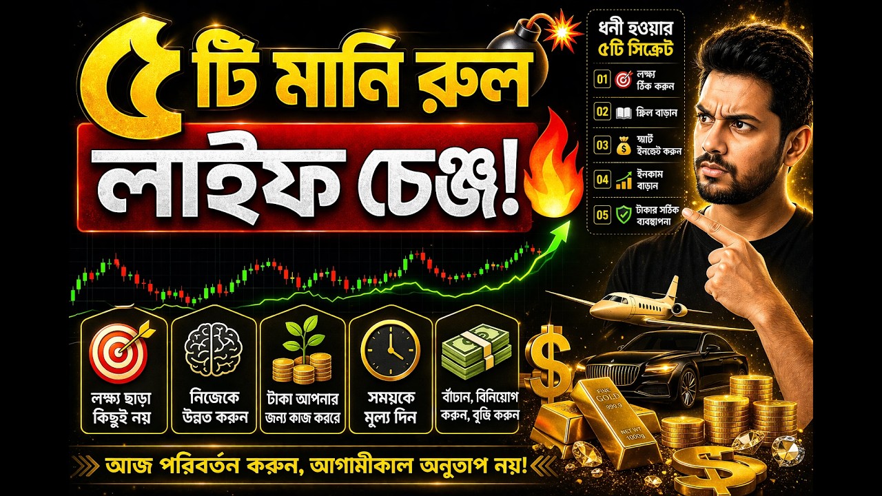 জীবন বদলে দেবে এই ৫টি Money Rules | Financial Freedom in Bangla |  Audio Book
