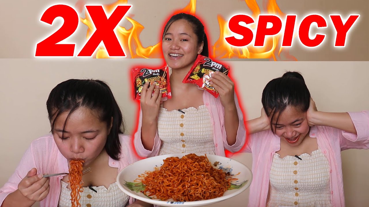2X Spicy Noodles Challenge | Sooneeta Vlog