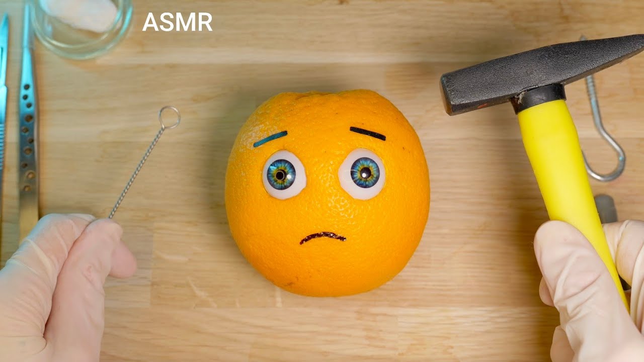 ASMR Orange Lobotomy | Transorbital Relaxing Surgery