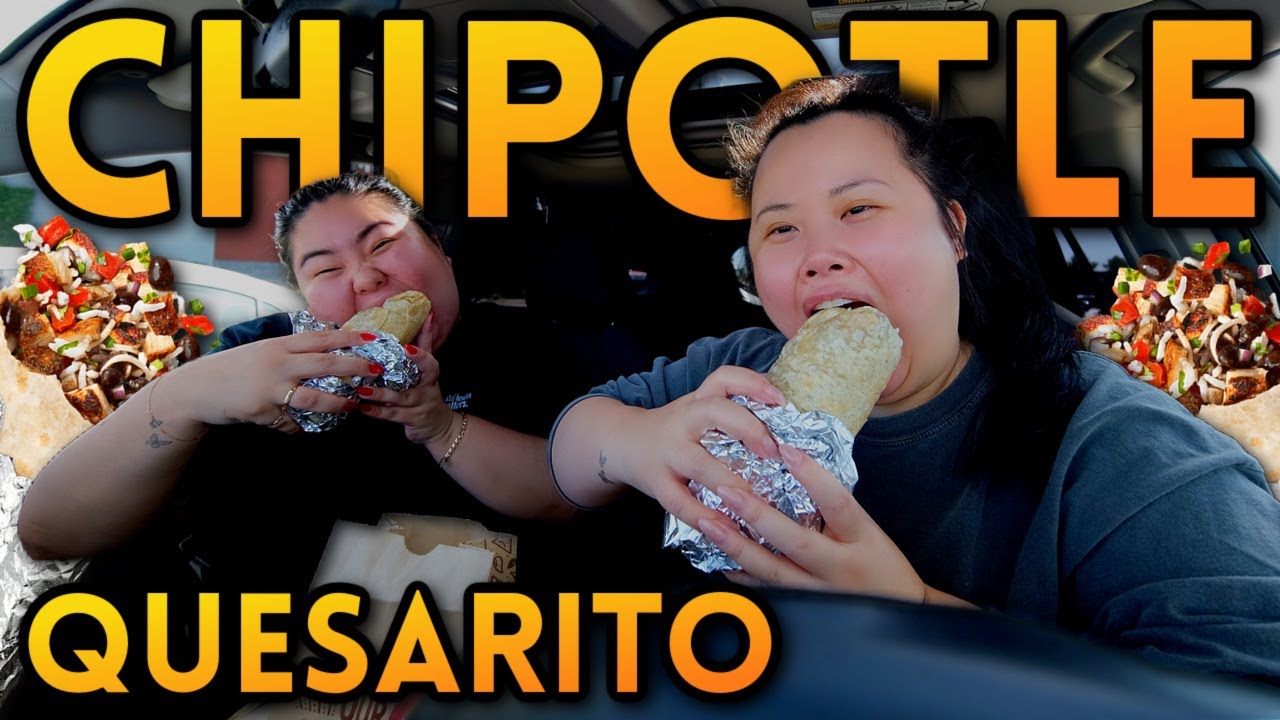 Giant Quesarito Burritos Extremely Cheesy Chipotle Mukbang 먹방 Eating Show! (A lot of meat!!!)