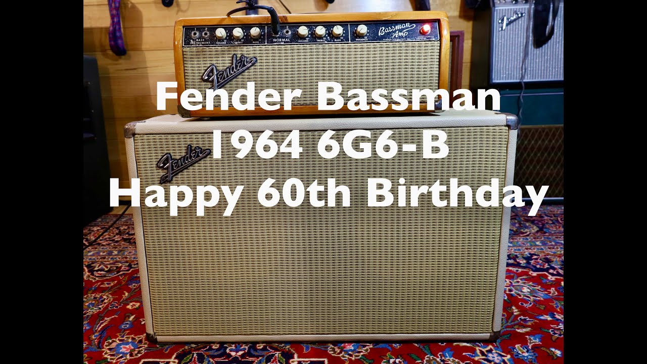 1964 Fender Bassman 6G6-B. Happy 60th Birthday.