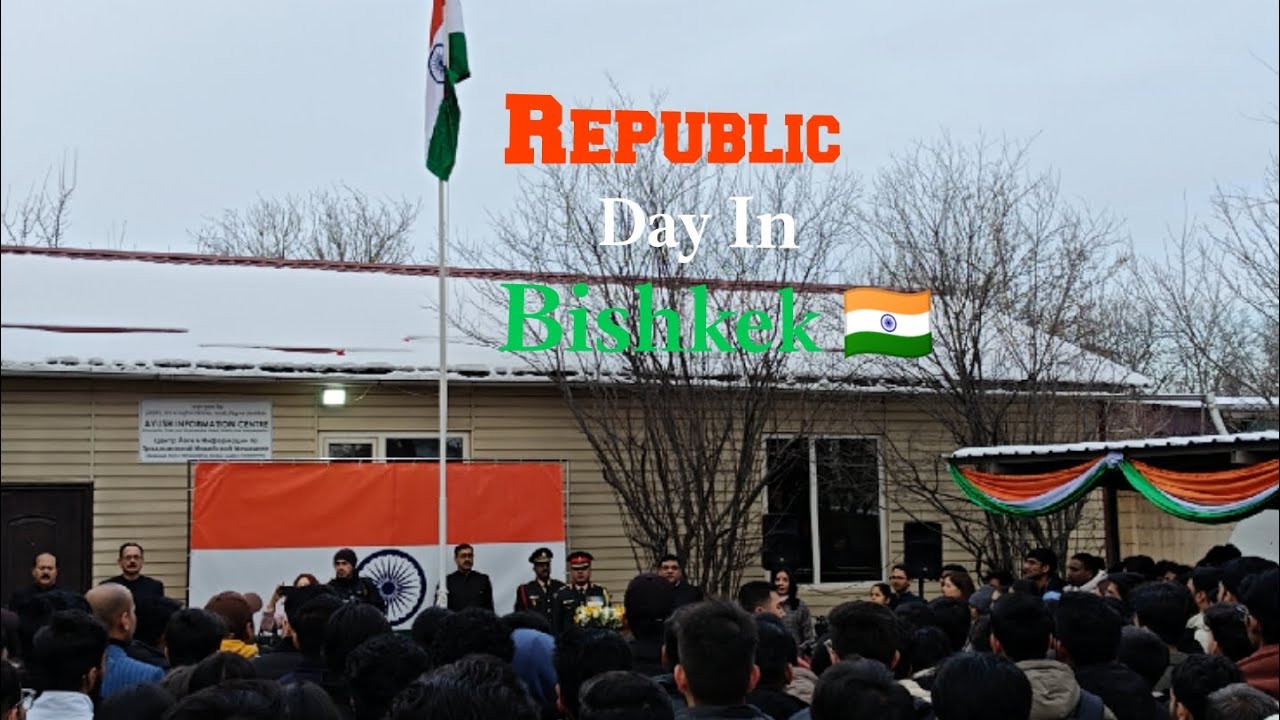 Republic Day In Bishkek #vlog #republicday #india #travel #mbbs #russia #abroad 