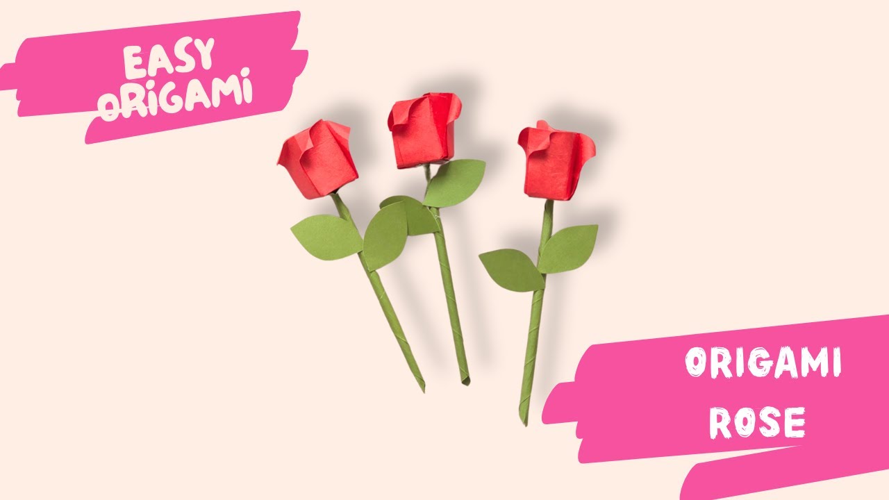 How to Make an Origami Rose | Easy Paper Rose Tutorial