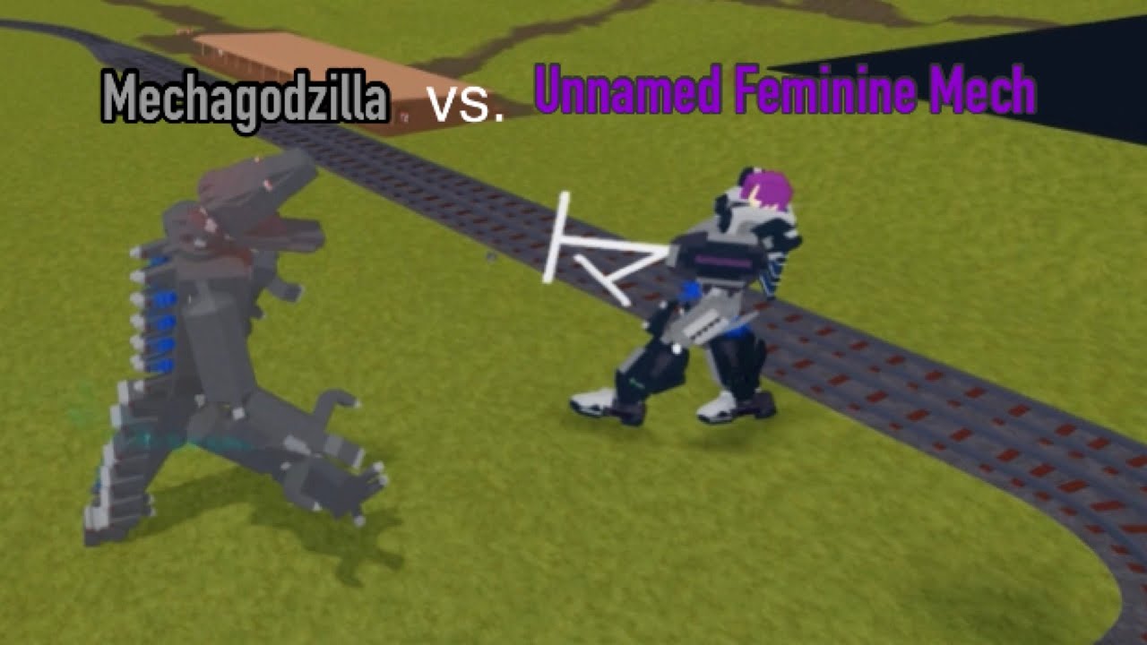 Unnamed Female Mecha vs Mechagodzilla | Plane Crazy (short death match)