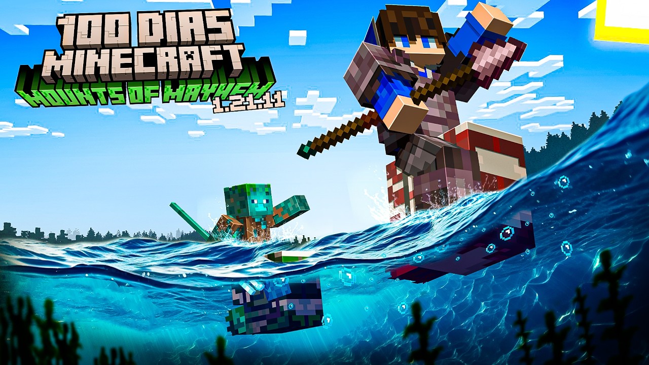 SOBREVIVI 100 DIAS NA ATUALIZAÇÃO 1.21.11 DO MINECRAFT HARDCORE