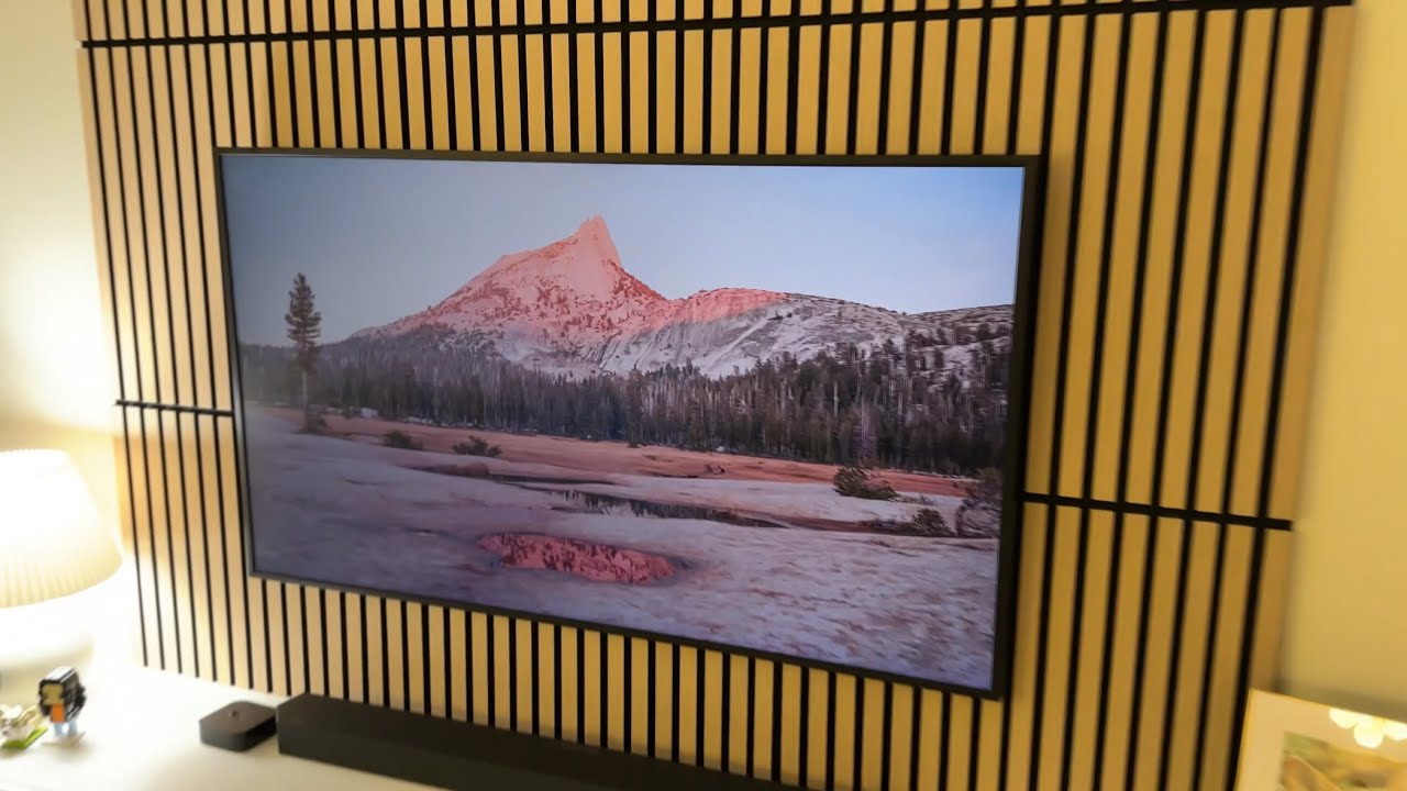 Installing Costco Artika Sonolok Acoustic Panels on TV Wall