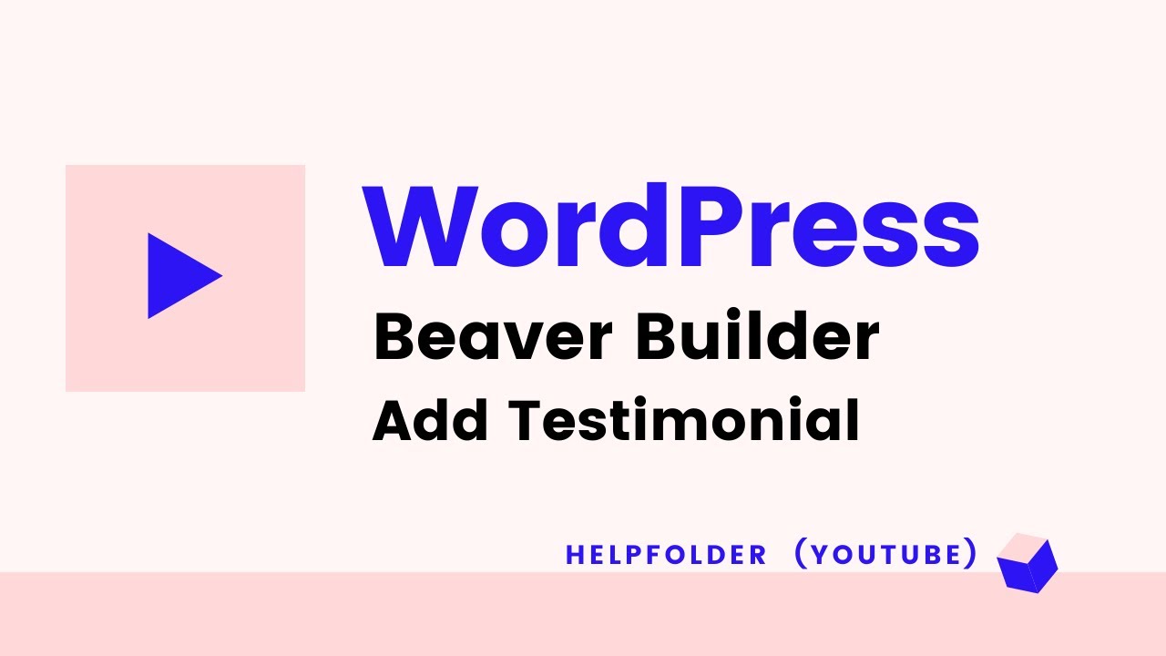WordPress Beaver Builder - How to Add Testimonial
