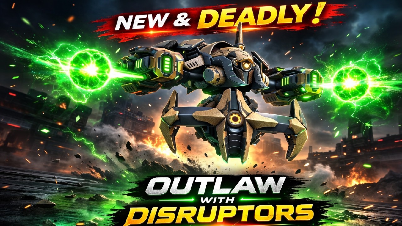 Mech Arena Hangar Showdown - Outlaw with Disruptors is already too deadly!
