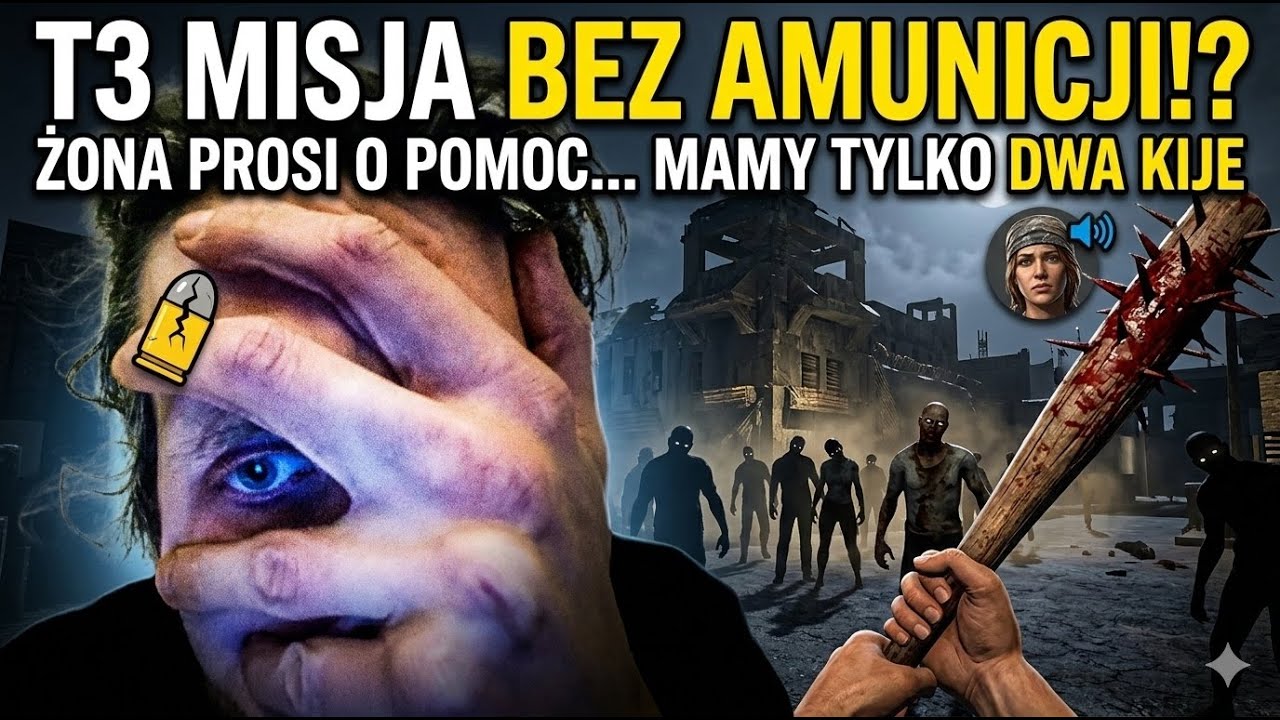 🧟‍♂️ MISJA SAMOBÓJCZA: Ratuję żonę samymi kijami! 🧟‍♂️ | 7 Days to Die | Strzelba Squad Server