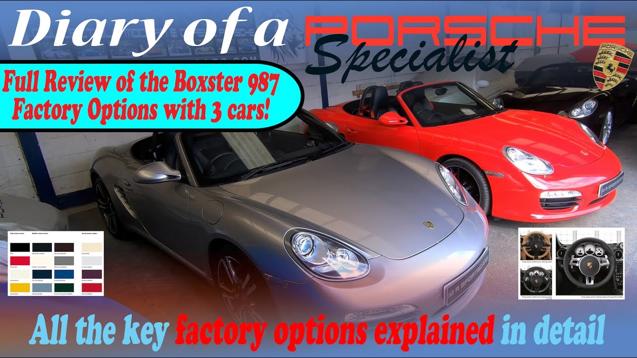 Porsche 987 Gen 2 Boxster S Factory Options Explored with 3 examples!