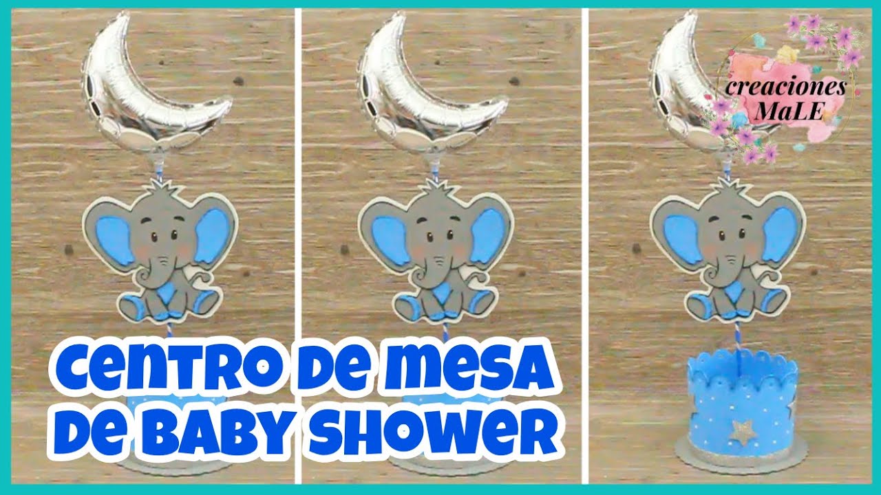CENTRO DE MESA PARA BABY SHOWER || DIY