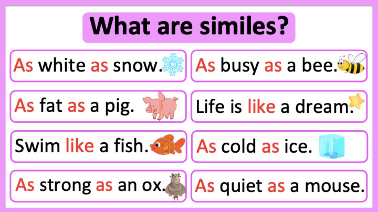 What are similes? 🤔 | Similes in English | Learn with examples