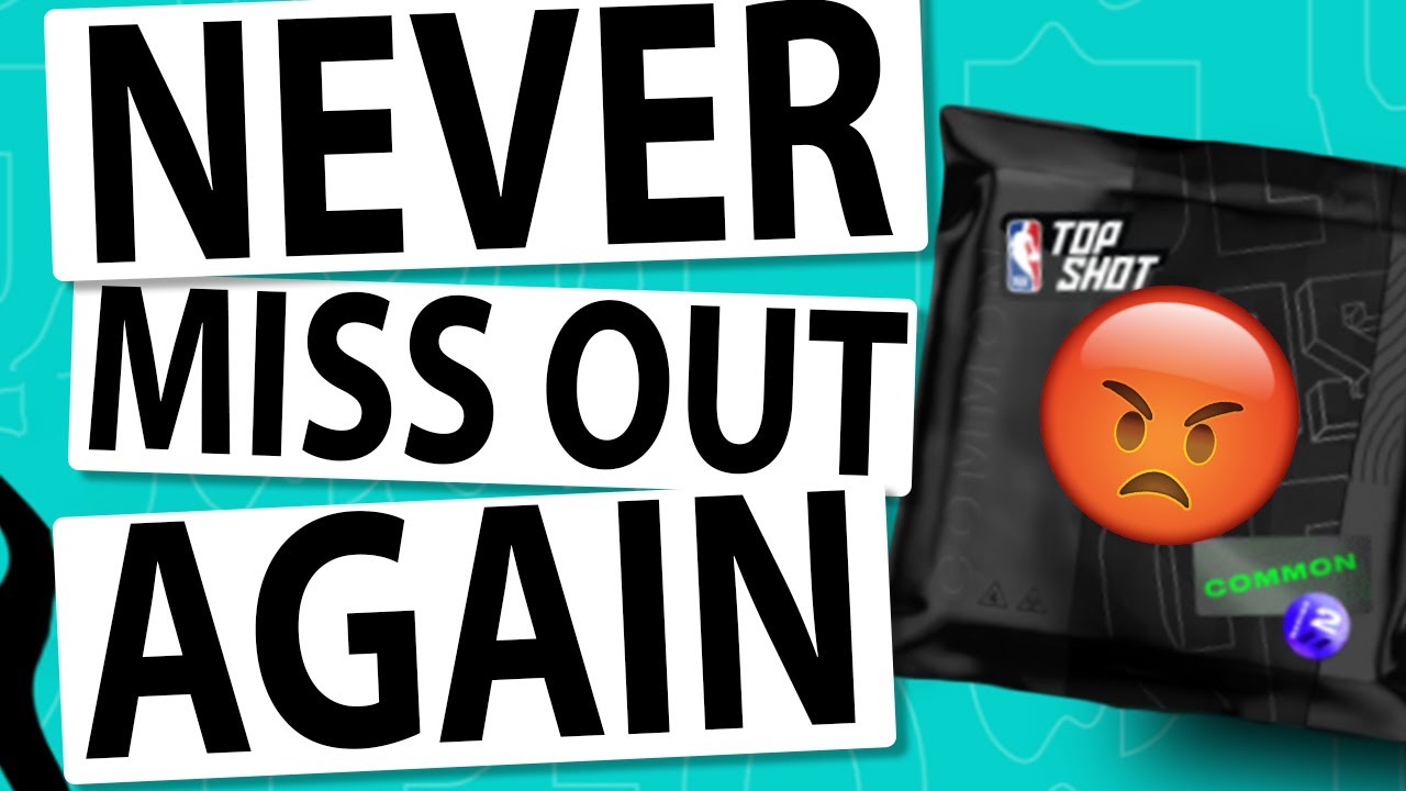 NBA Top Shot: Get notified for Pack Drops and Stress Tests