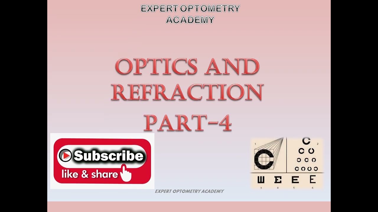 MCQ's on Optics and Refraction Part-4 || MCQ's for Optometrist Ophthalmic Technician Exam