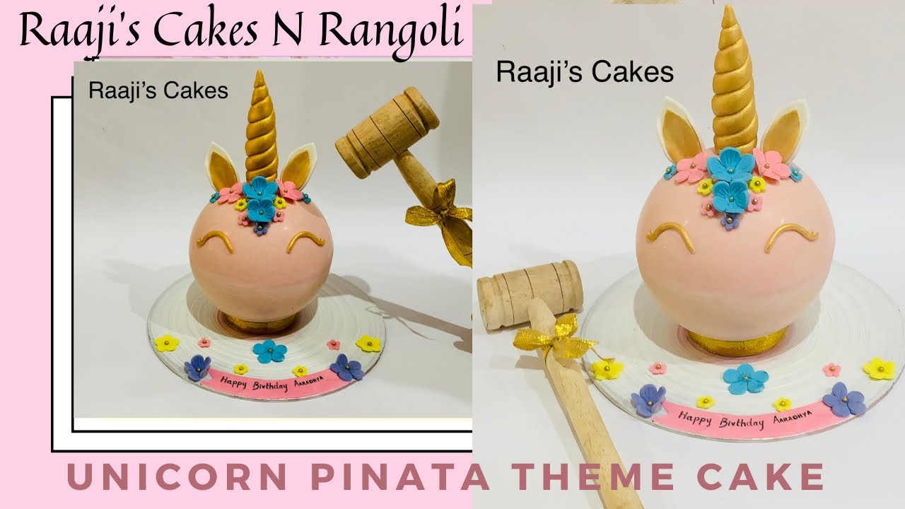 Trending Pinata Cake | Unicorn Theme Cake | Cake decorating ideas | Raaji&rsquo;s Cakes N Rangoli