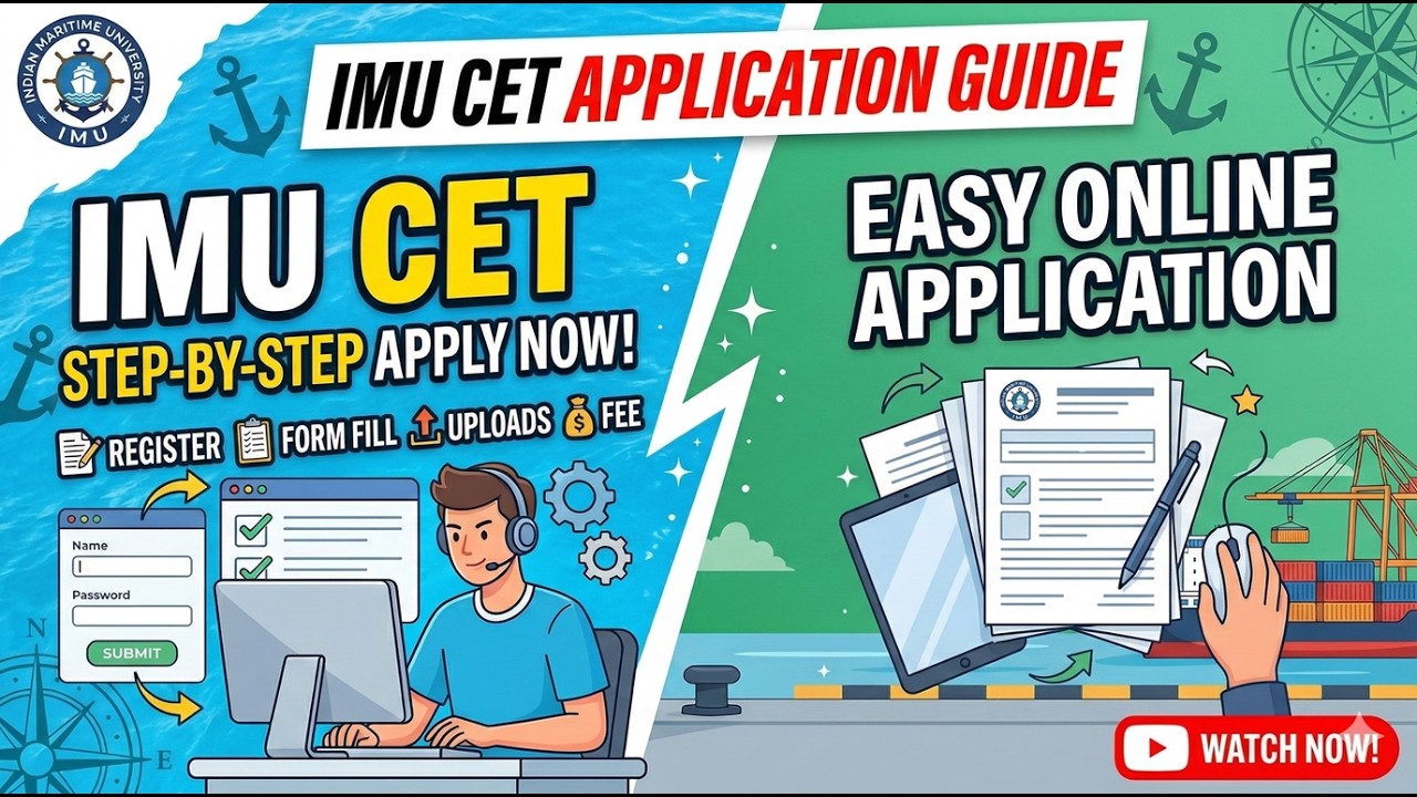 How to Fill IMU CET 2026 Application Form | Step-by-Step Registration Guide ⚓