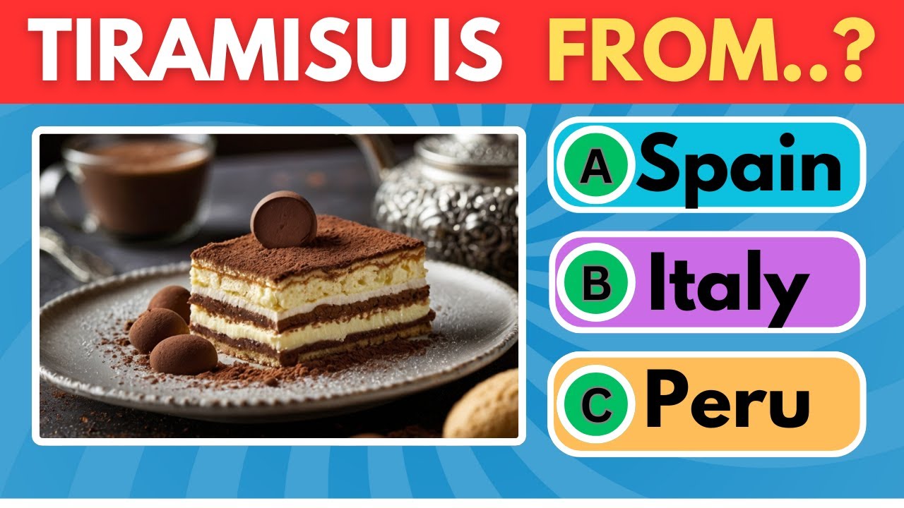 Guess the Country Name by its DESSERT🥧🍰🎂| Country Quiz | Quiz Zoo