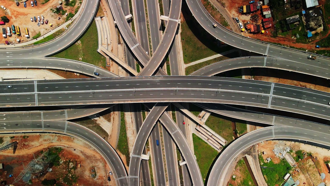 Pokuase interchange ghana(drone)